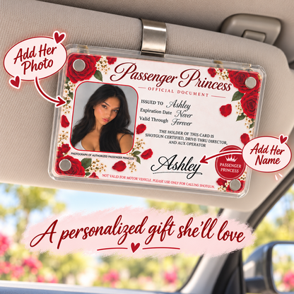 Personalized Passenger Princess Card