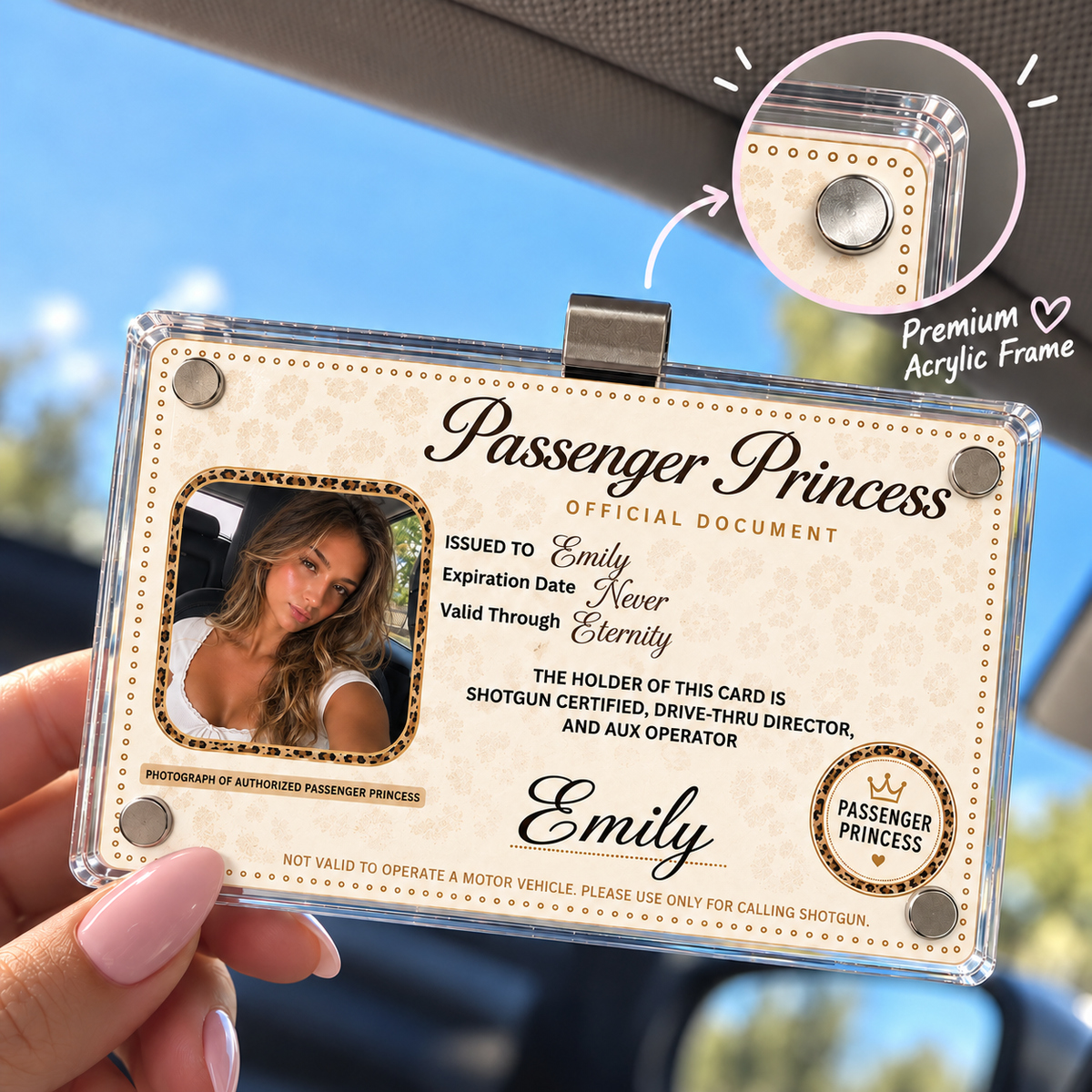 Personalized Passenger Princess Card