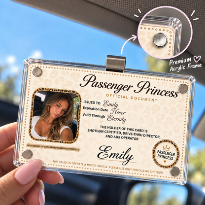 Personalized Passenger Princess Card