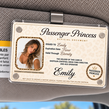 Personalized Passenger Princess Card
